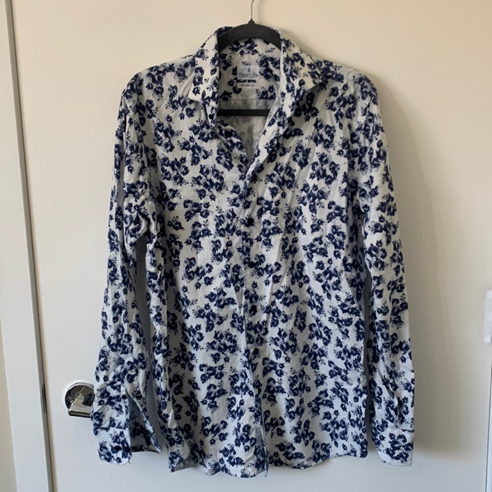 Modern Fit Floral Stretch Dress Shirt
EMANUEL BERG Men